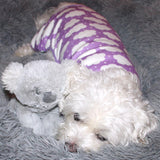 Dog Pajamas Doggie Design Cuddle Pup  - Fluffy Clouds - Purple