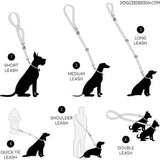 Double Leash for 2 Dogs - simply slide the leash through the by-pass loop to create a double dog walking leash.
