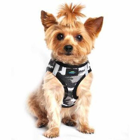 American River Camo Choke-Free Dog Harness by Doggie Design - Gray