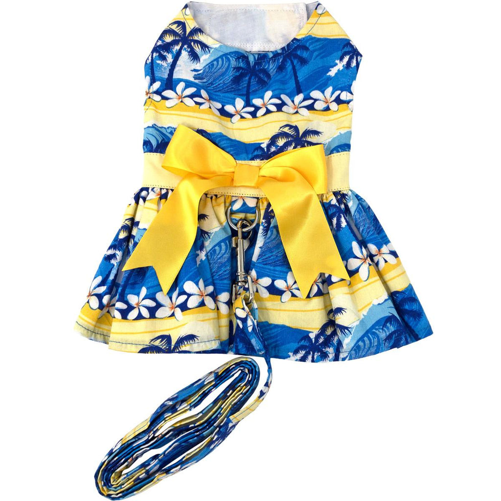 Catching Waves Dog Dress with Matching Leash Doggie Design