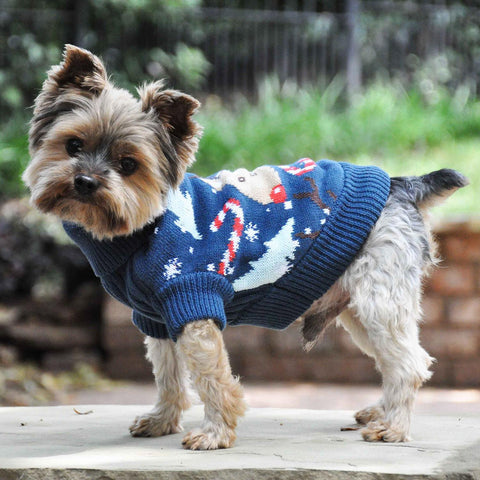 Holiday Dog Sweater Ugly Reindeer by Doggie Design