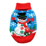 Holiday Dog Sweater Ugly Snowman by Doggie Design