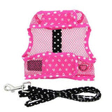 Cool Mesh Dog Harness Under the Sea Collection - Pink and Black Polka Dot Sunglasses