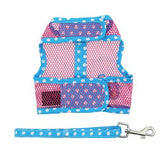 Cool Mesh Dog Harness & Leash Under the Sea Collection - Pink and Blue Flip Flop