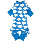 Doggie Design CuddlePup Dog Pajamas - Fluffy Clouds - Blue