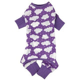 Dog Pajamas Doggie Design Cuddle Pup  - Fluffy Clouds - Purple