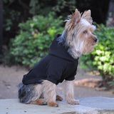 Doggie Design Black Flex-Fit Dog Hoodie