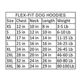 Punisher Dog Hoodie Black Flex-Fit  XS-4XL