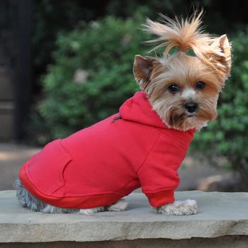 Doggie Design Flex-Fit Dog Hoodie Red
