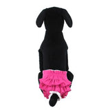 Ruffled Solid Pink Dog Panties by Doggie Design