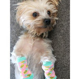 Doggie Design Dog Socks  Non-Skid - Pink Pineapple
