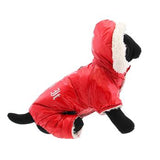 Red Ruffin It Dog Snowsuit Doggie Design