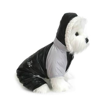 Dog Snowsuit  Doggie Design Black Ruffin It