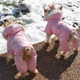 Dog Snowsuit Doggie Design Pink Ruffin It