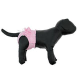 Ruffled Pink Gingham Dog Panties by Doggie Design