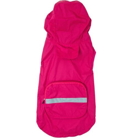 Doggie Design Hot Pink Dog Raincoat Packable - Sizes XS-3XL