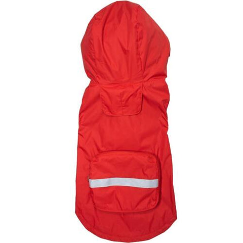 Doggie Design Red Dog Raincoat Packable - Sizes XS-3XL