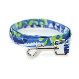 Doggie Design Cool Mesh Dog Harness Hawaiian Ocean Blue and Palms